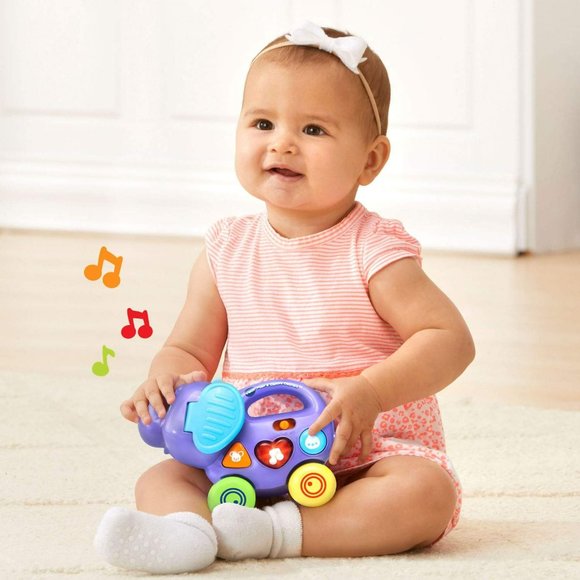 VTech Baby Learning Toy Interactive Push and Explore Elephant - Picture 13 of 14